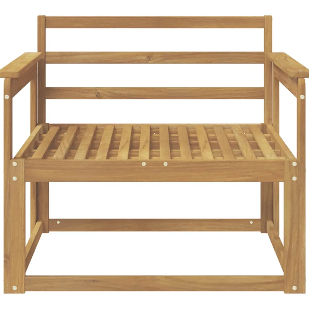 vidaXL Buiten Midden Sofa Massief Acaciahout Wit