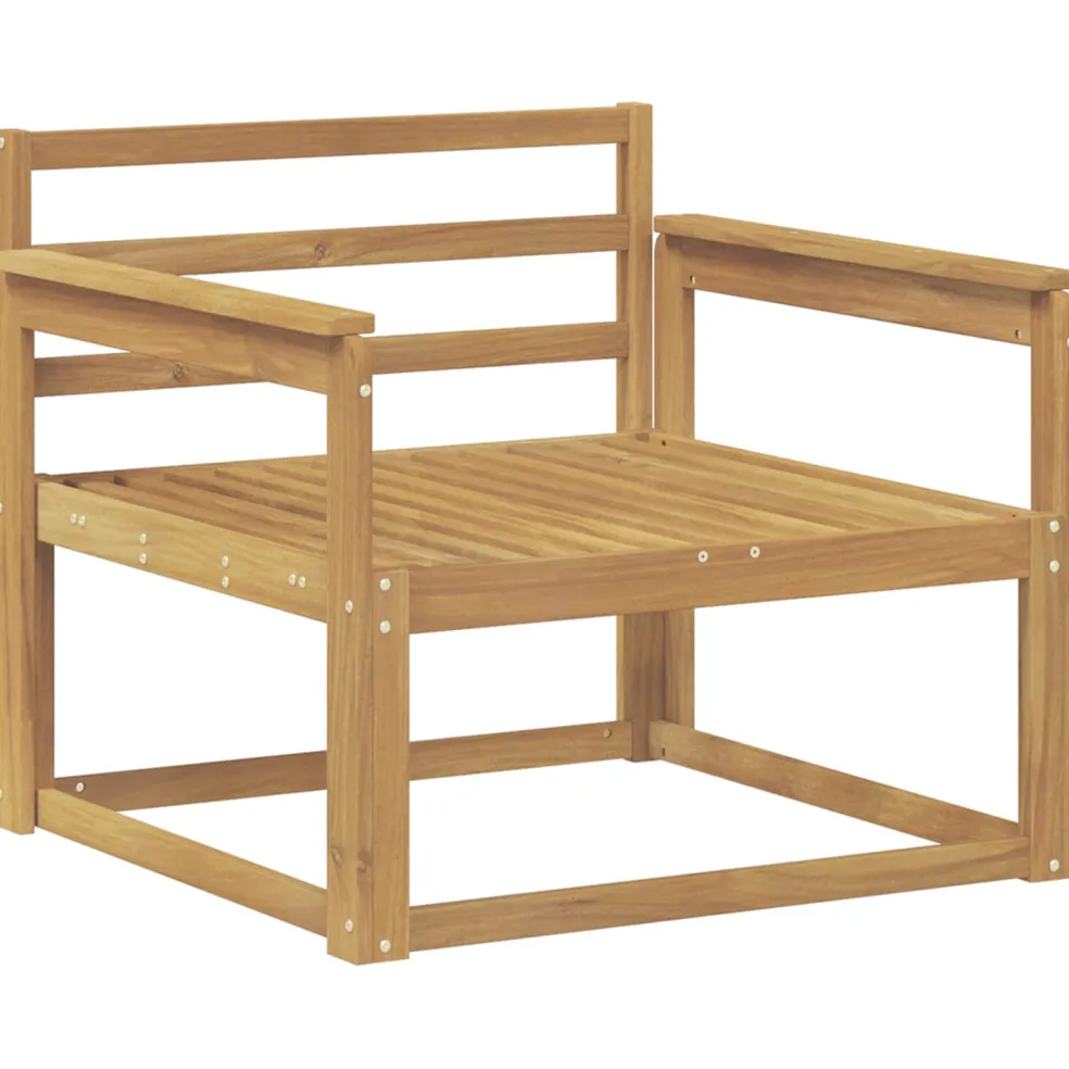 vidaXL Buiten Midden Sofa Massief Acaciahout Wit