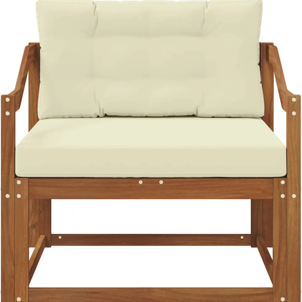 vidaXL Buiten Midden Sofa Naturel