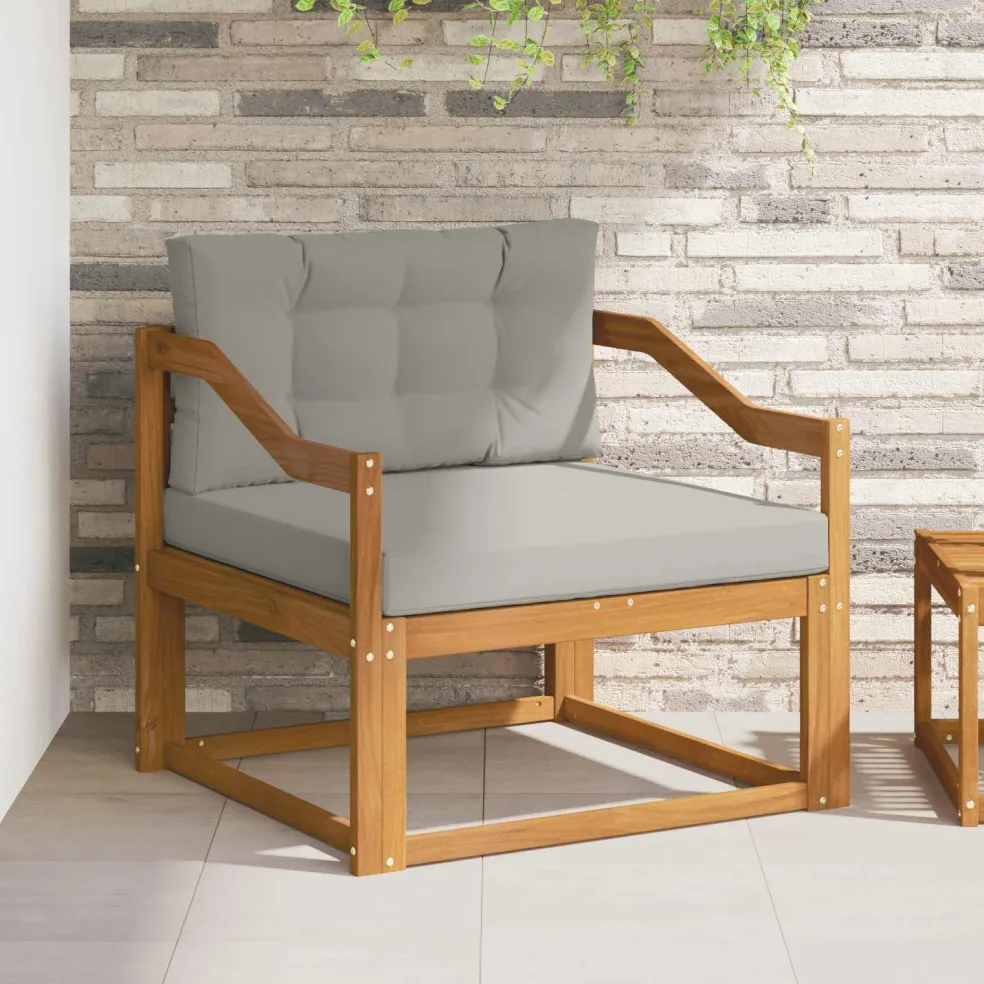vidaXL Buiten Midden Sofa Naturel