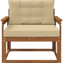 vidaXL Buiten Midden Sofa Naturel