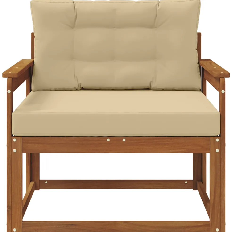 vidaXL Buiten Midden Sofa Naturel