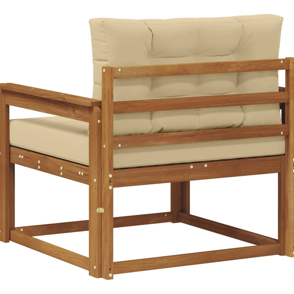 vidaXL Buiten Midden Sofa Naturel