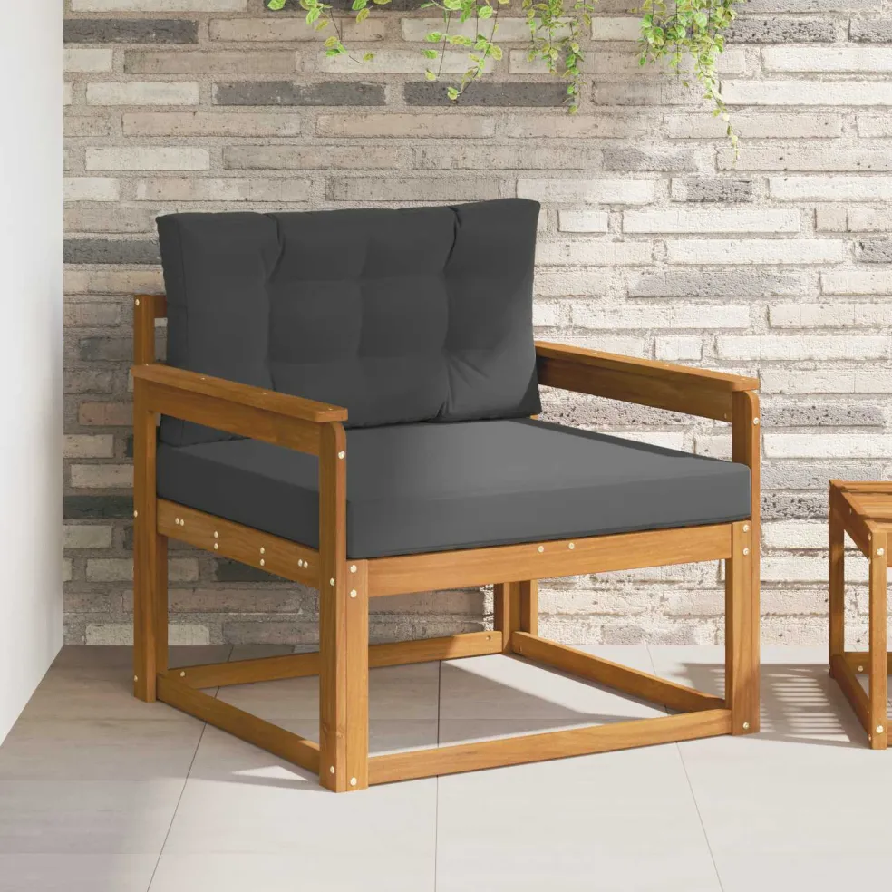 vidaXL Buiten Midden Sofa Naturel