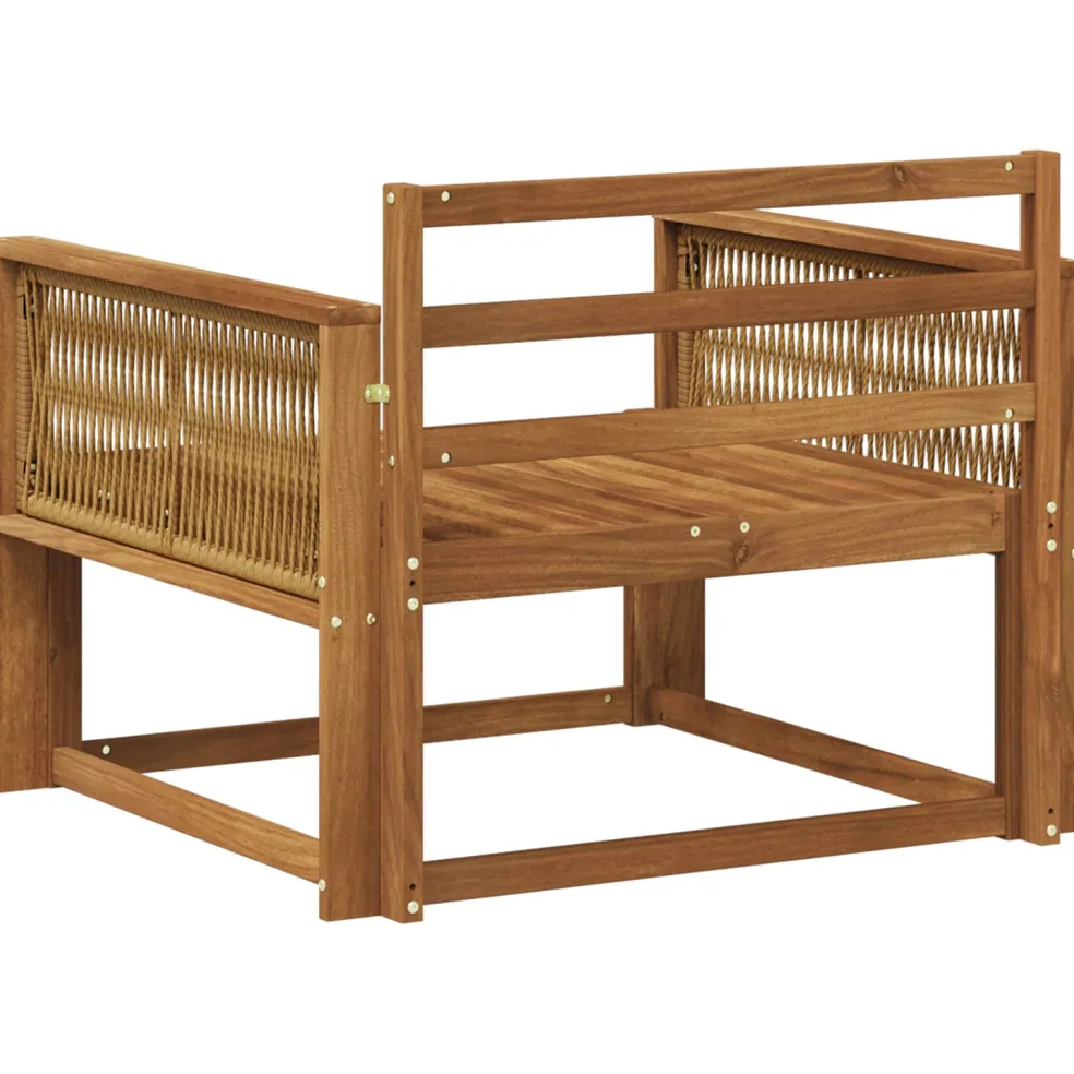 vidaXL Buiten Midden Sofa Naturel