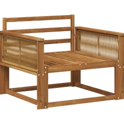 vidaXL Buiten Midden Sofa Naturel