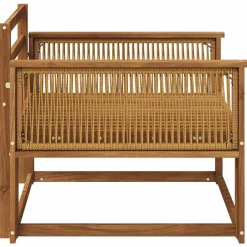vidaXL Buiten Midden Sofa Naturel