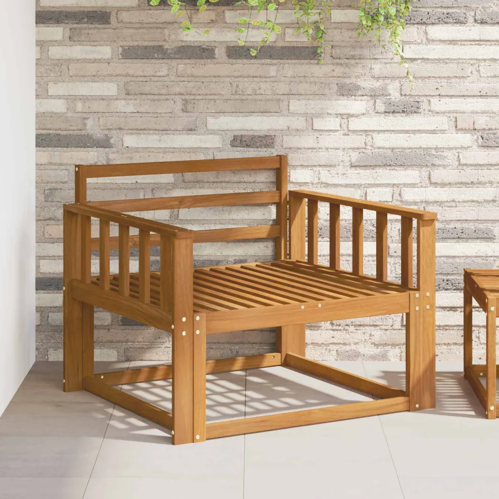 vidaXL Buiten Midden Sofa Naturel