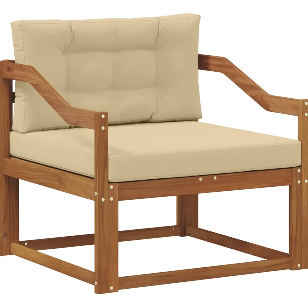 vidaXL Buiten Midden Sofa Naturel