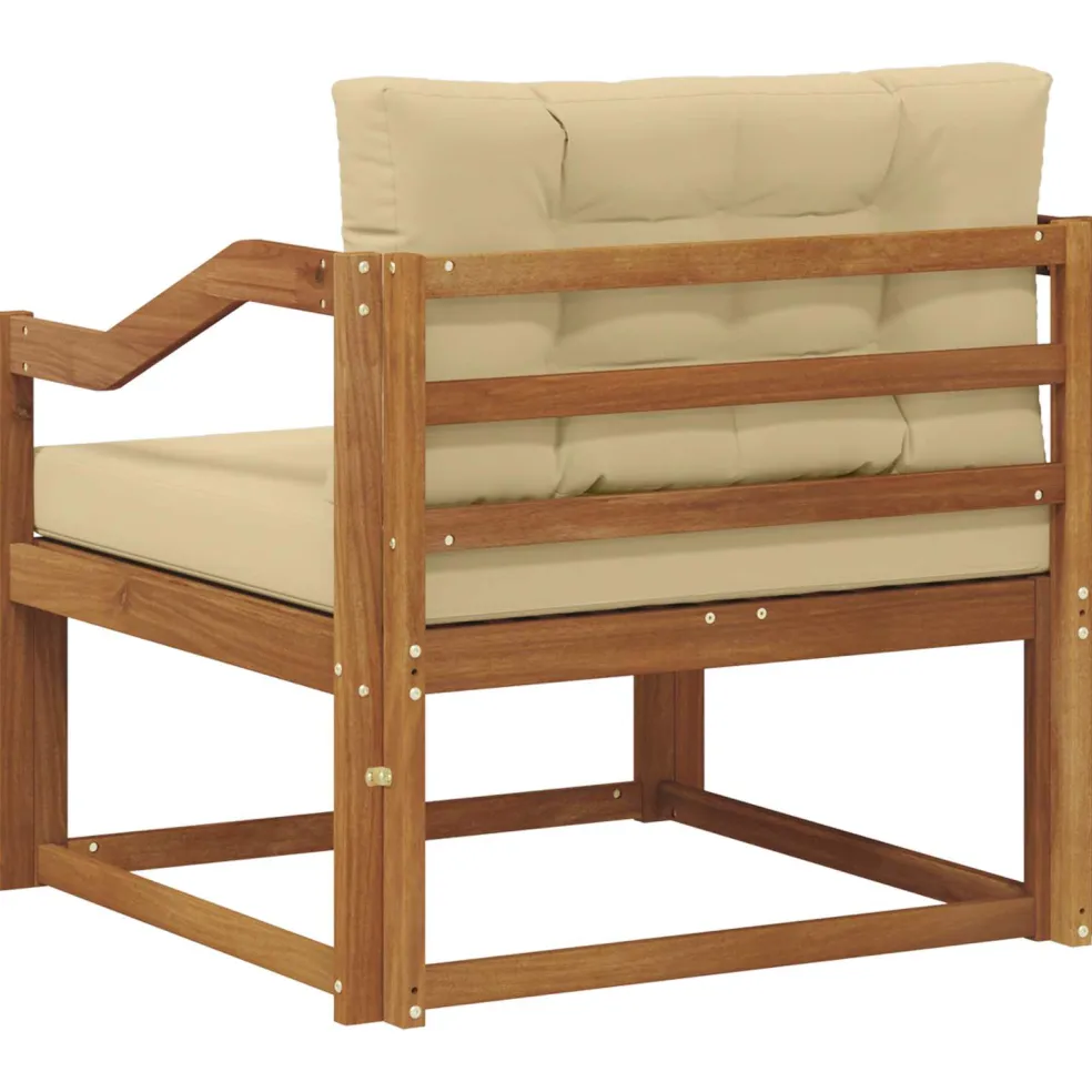 vidaXL Buiten Midden Sofa Naturel