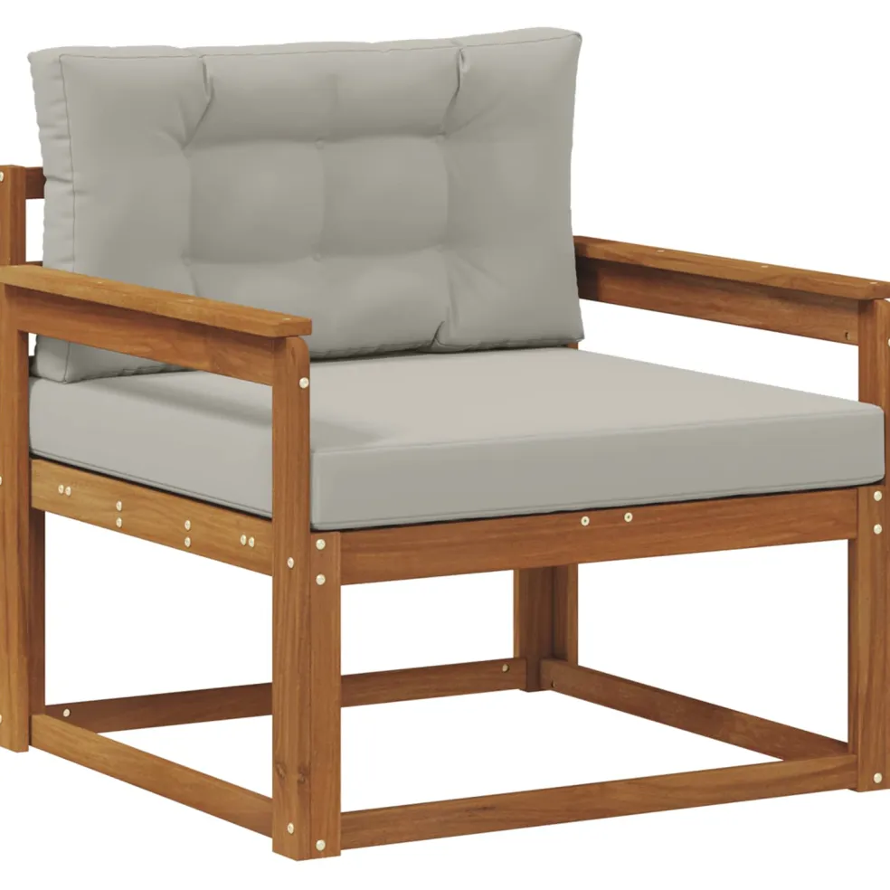 vidaXL Buiten Midden Sofa Naturel