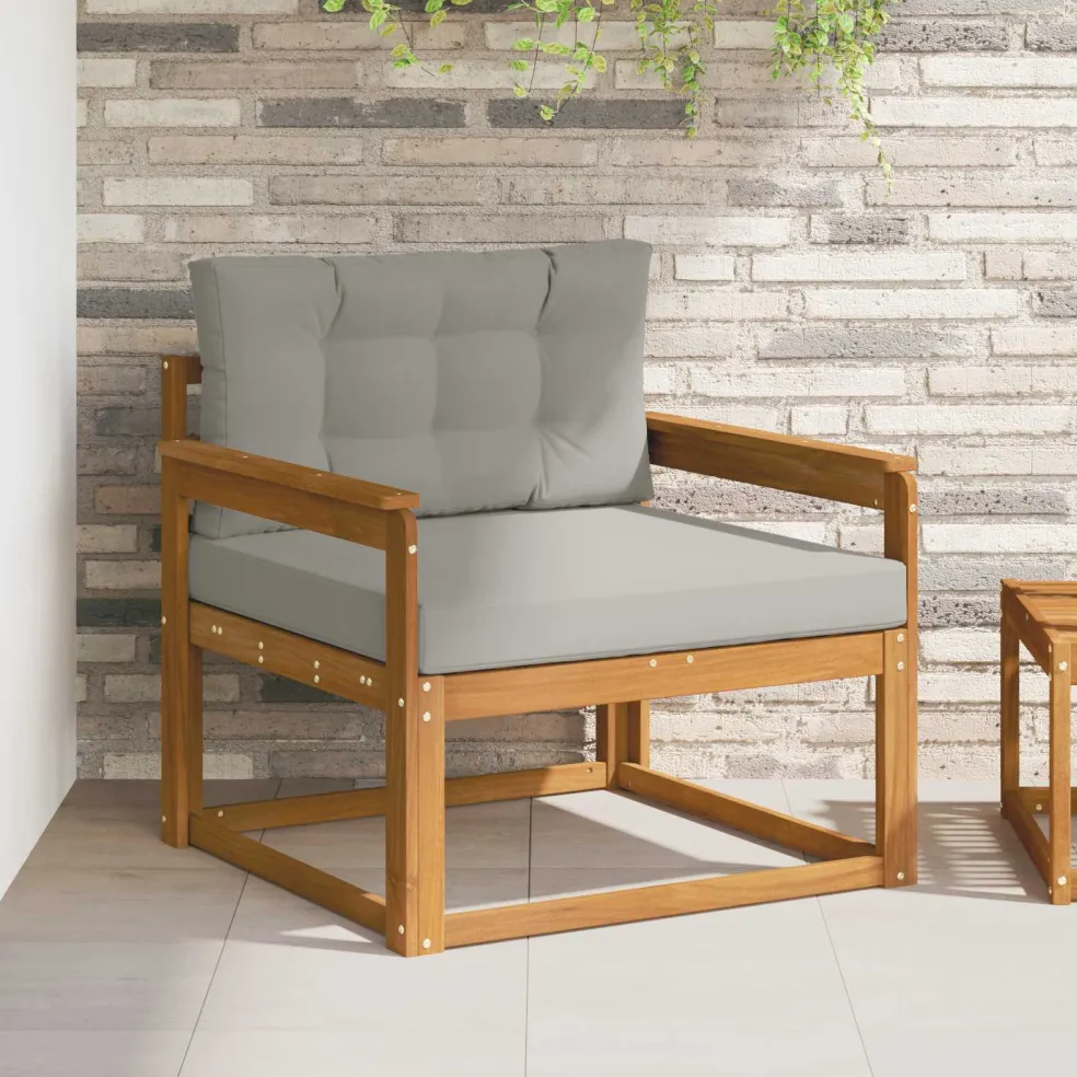 vidaXL Buiten Midden Sofa Naturel