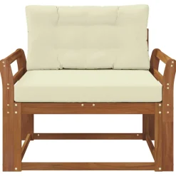 vidaXL Buiten Midden Sofa Naturel