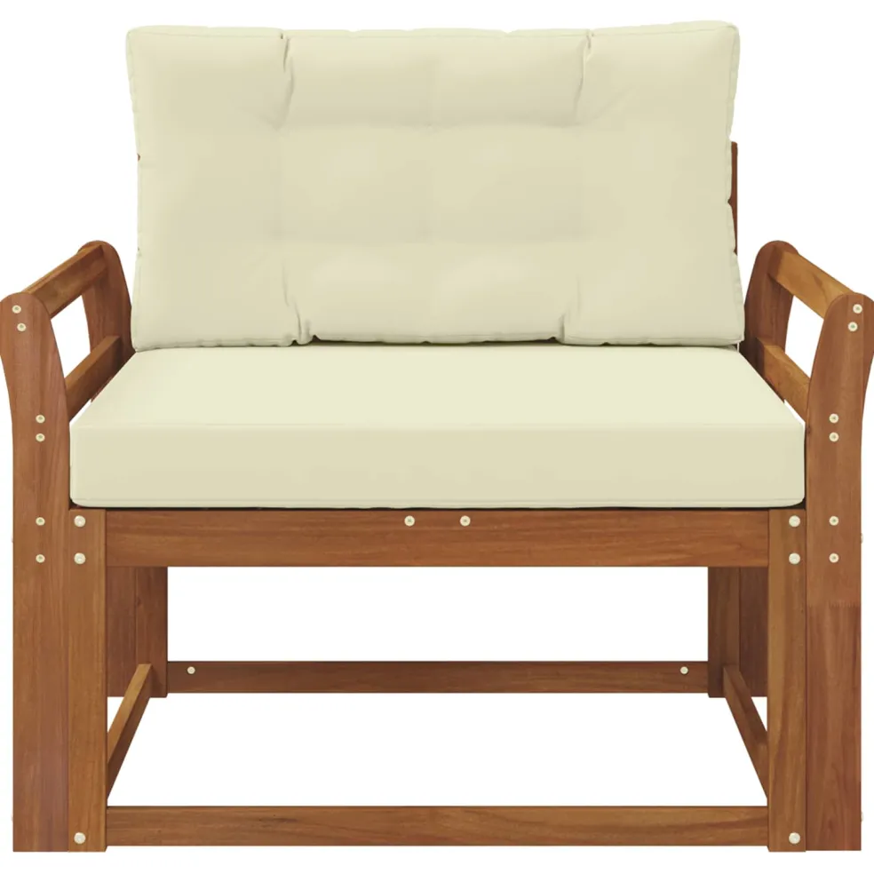 vidaXL Buiten Midden Sofa Naturel