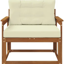 vidaXL Buiten Midden Sofa Naturel