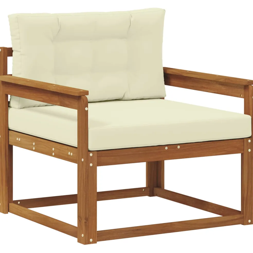 vidaXL Buiten Midden Sofa Naturel