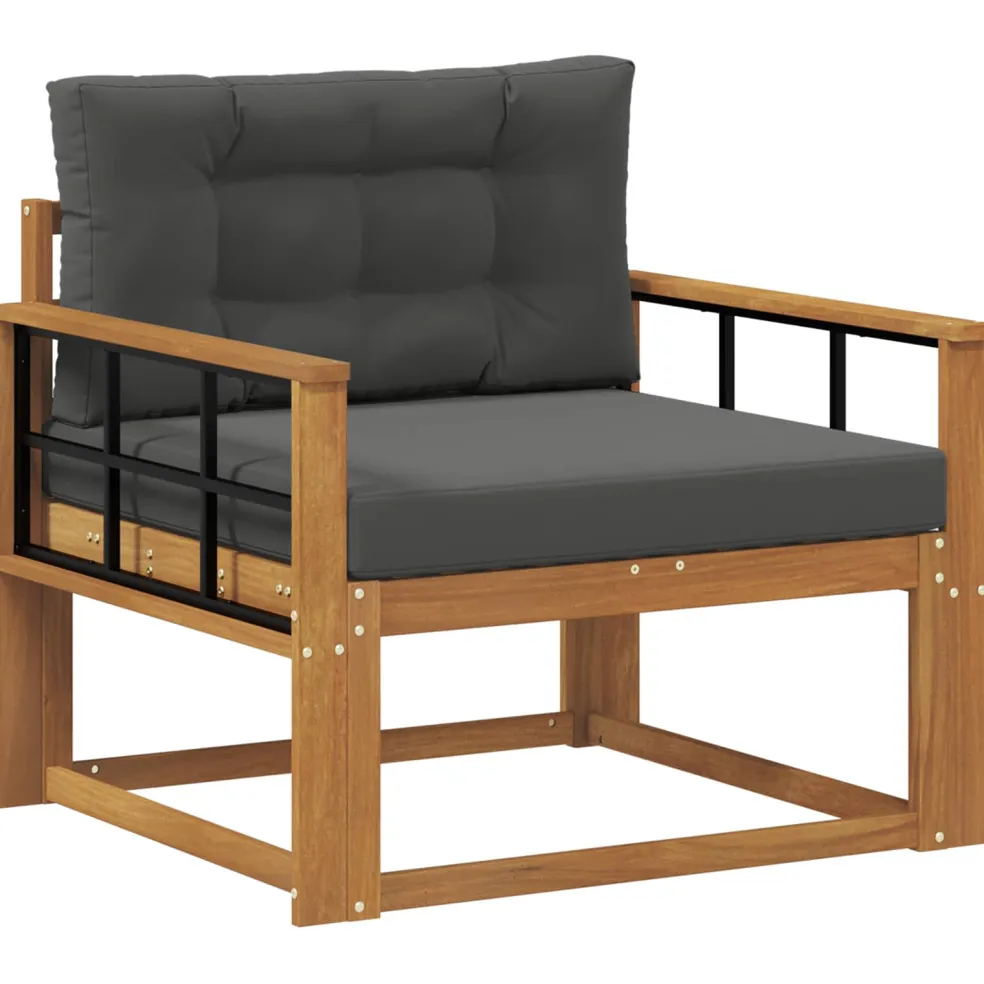 vidaXL Buiten Midden Sofa Naturel