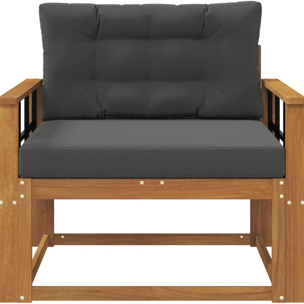 vidaXL Buiten Midden Sofa Naturel
