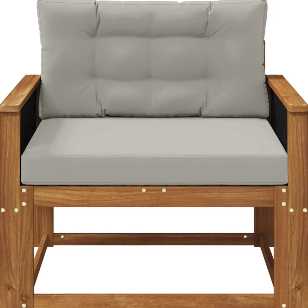 vidaXL Buiten Midden Sofa Naturel