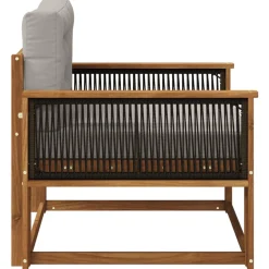 vidaXL Buiten Midden Sofa Naturel