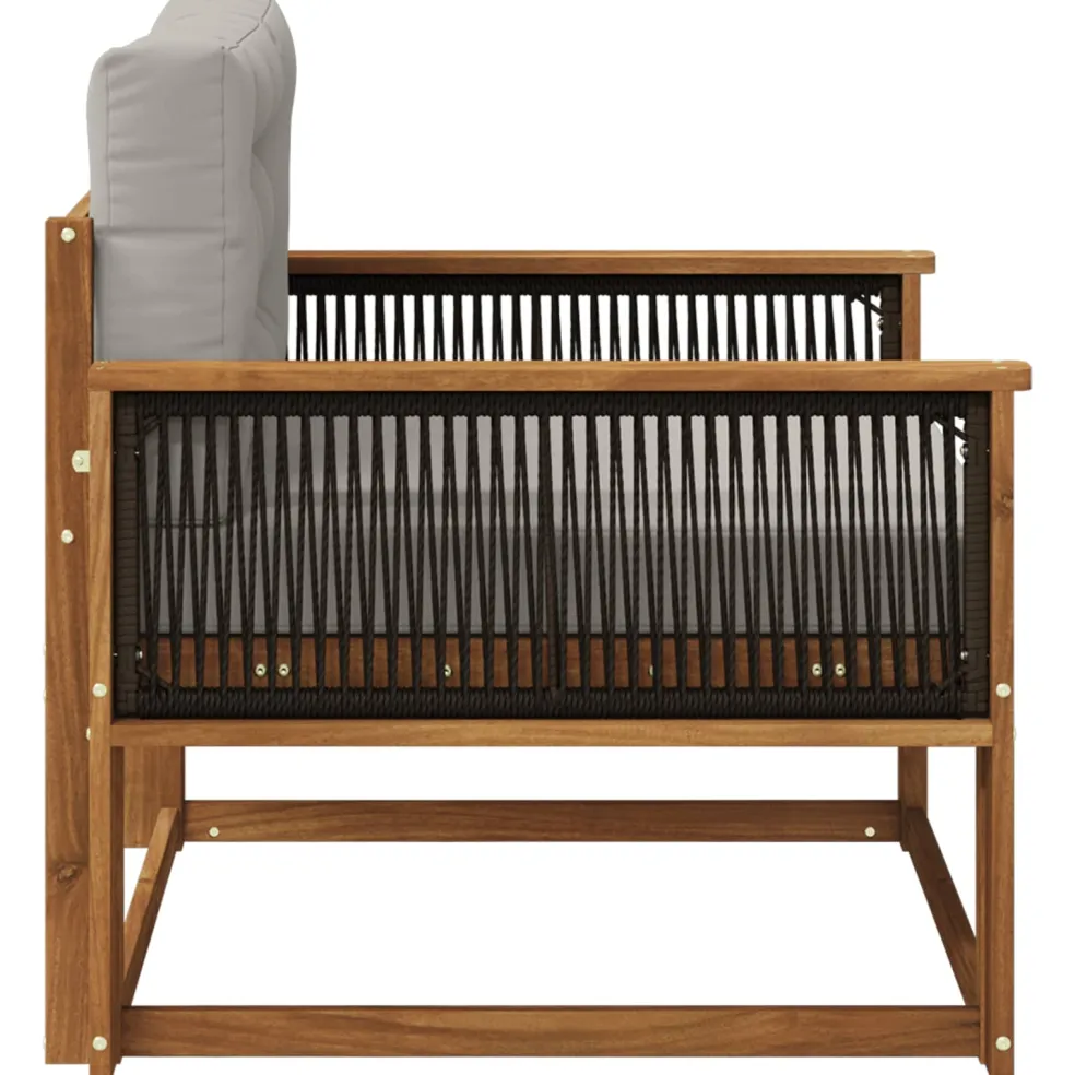 vidaXL Buiten Midden Sofa Naturel