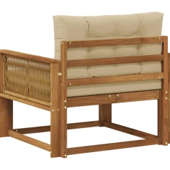 vidaXL Buiten Midden Sofa Naturel