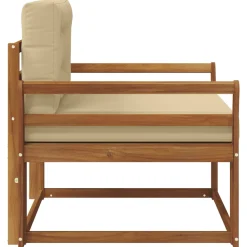vidaXL Buiten Midden Sofa Naturel