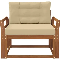 vidaXL Buiten Midden Sofa Naturel