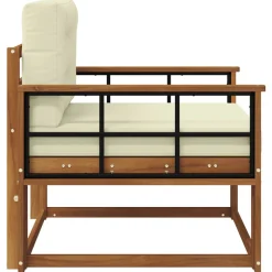 vidaXL Buiten Midden Sofa Naturel