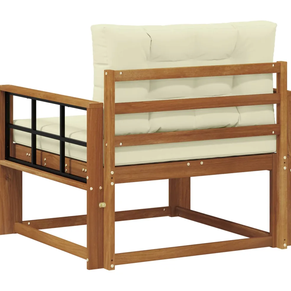 vidaXL Buiten Midden Sofa Naturel