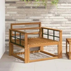 vidaXL Buiten Midden Sofa Naturel