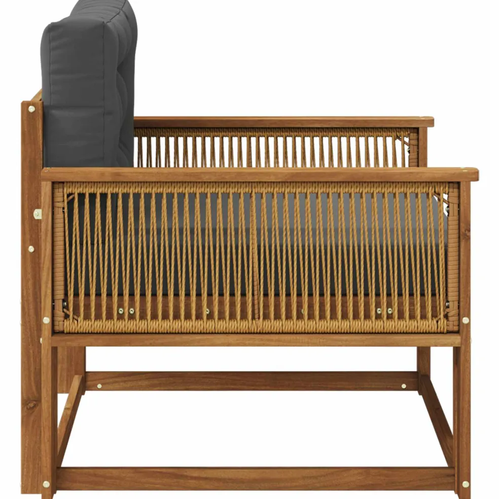 vidaXL Buiten Midden Sofa Naturel