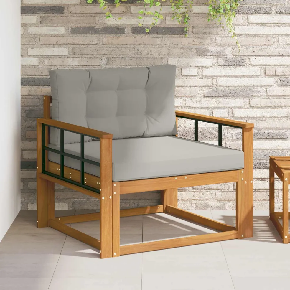 vidaXL Buiten Midden Sofa Naturel