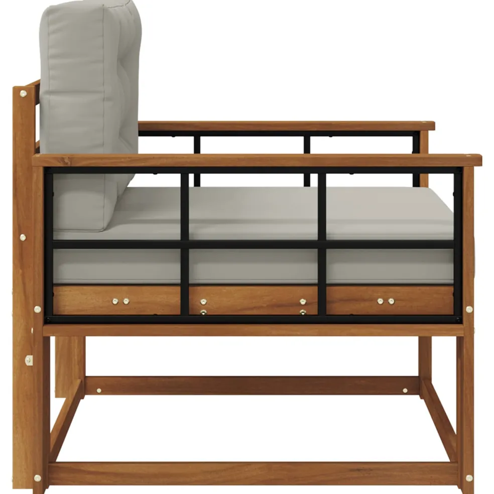 vidaXL Buiten Midden Sofa Naturel