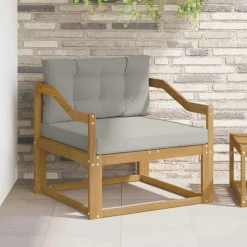 vidaXL Buiten Midden Sofa Polyester Wit