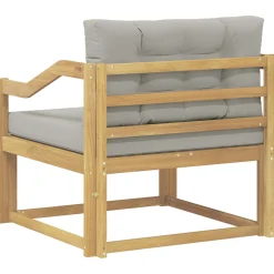 vidaXL Buiten Midden Sofa Polyester Wit