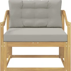 vidaXL Buiten Midden Sofa Polyester Wit