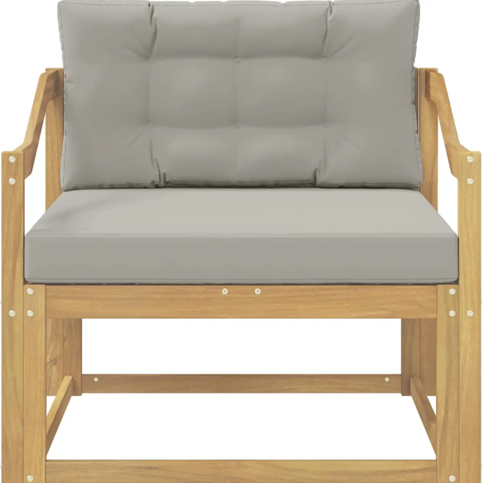 vidaXL Buiten Midden Sofa Polyester Wit