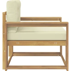 vidaXL Buiten Midden Sofa Polyester Wit