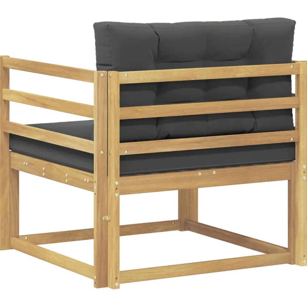 vidaXL Buiten Midden Sofa Polyester Wit