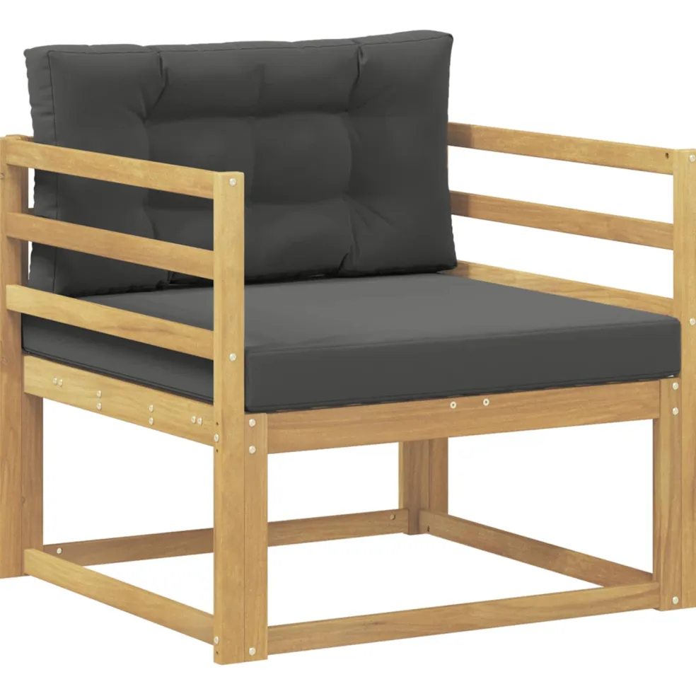 vidaXL Buiten Midden Sofa Polyester Wit