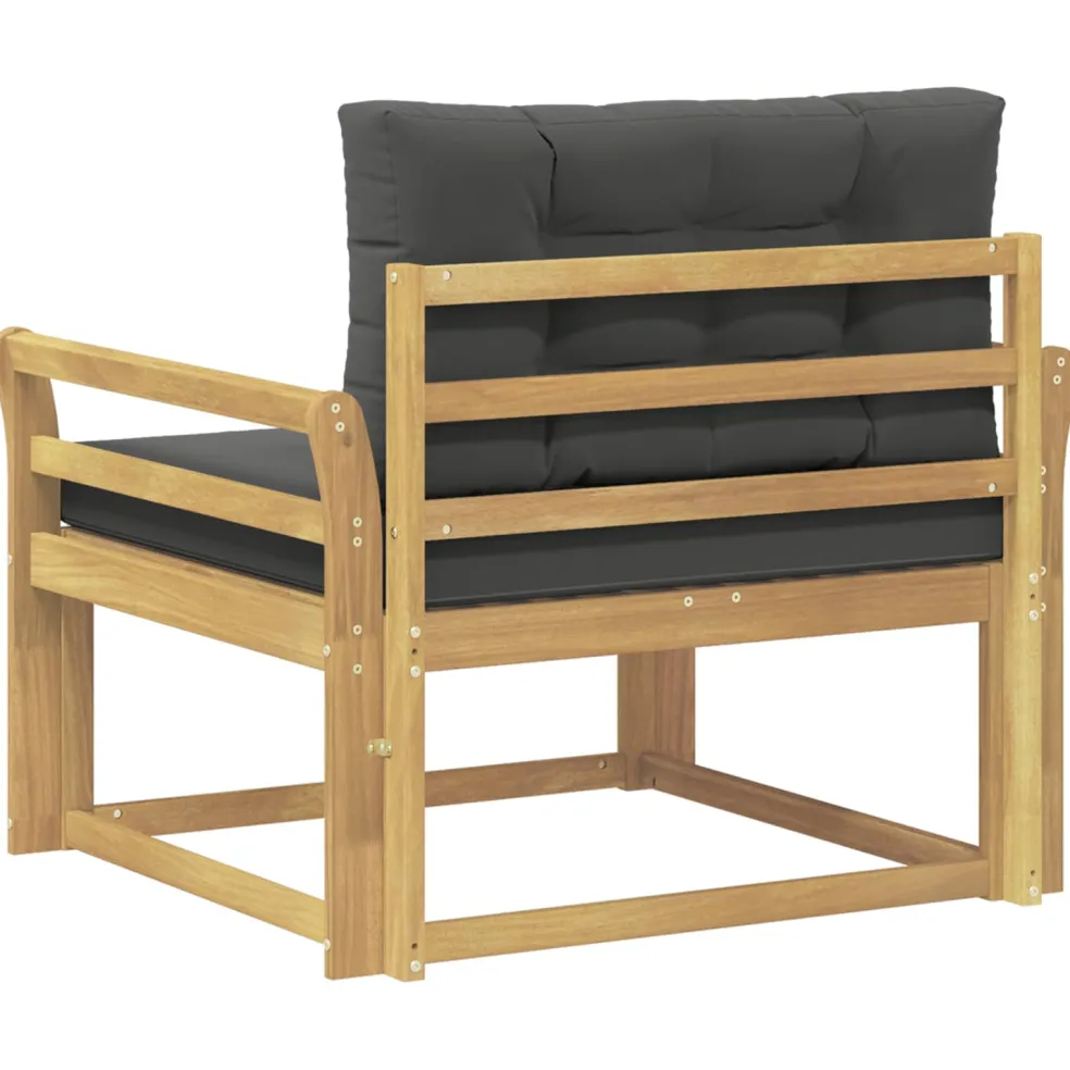 vidaXL Buiten Midden Sofa Polyester Wit