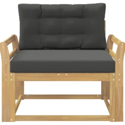 vidaXL Buiten Midden Sofa Polyester Wit