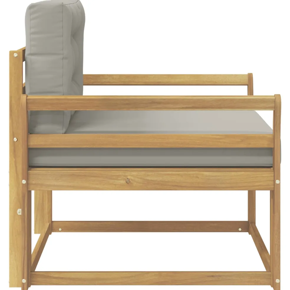 vidaXL Buiten Midden Sofa Polyester Wit