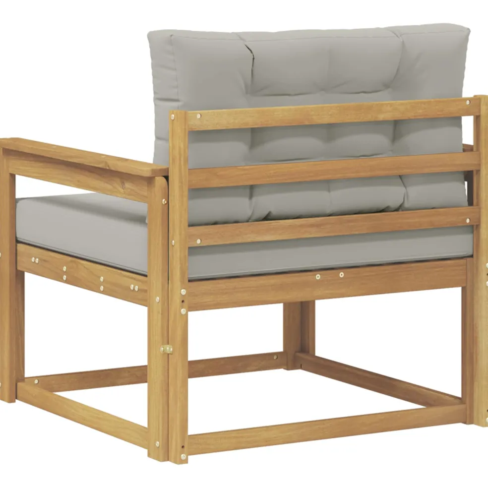 vidaXL Buiten Midden Sofa Polyester Wit
