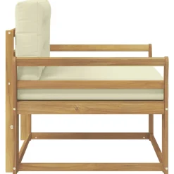 vidaXL Buiten Midden Sofa Polyester Wit