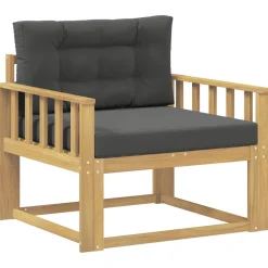 vidaXL Buiten Midden Sofa Polyester Wit