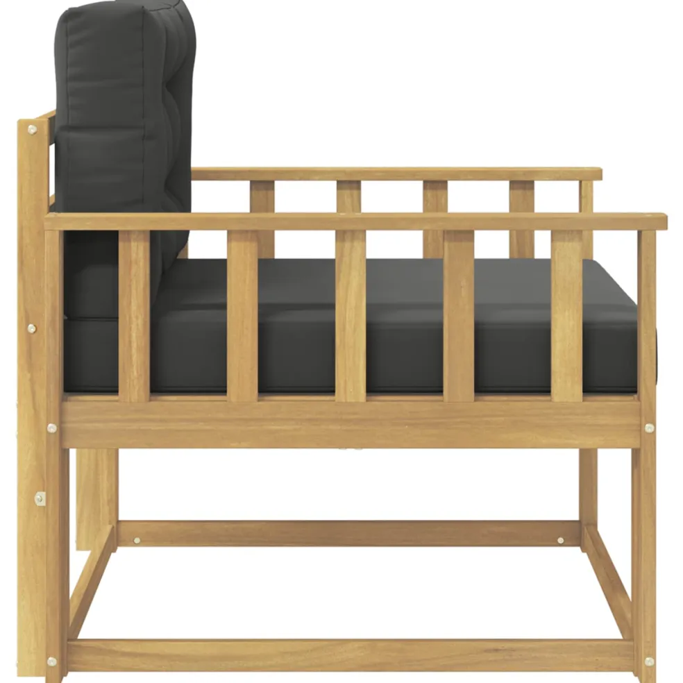 vidaXL Buiten Midden Sofa Polyester Wit
