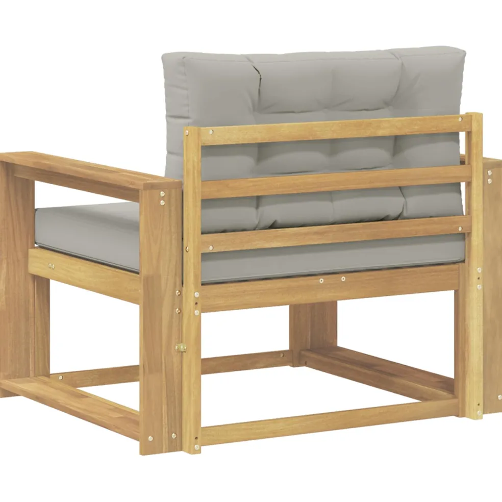 vidaXL Buiten Midden Sofa Polyester Wit