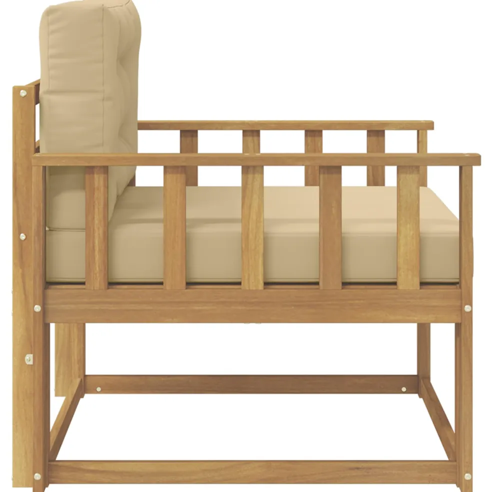 vidaXL Buiten Midden Sofa Polyester Wit